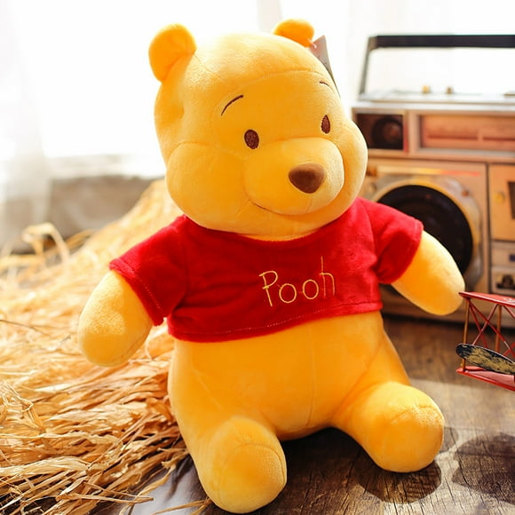 25cm Disney Plush Toys Kawaii Winnie The Pooh Anime Elf Stuffed Doll Cartoon Cute Pooh Bear Plush Doll Birthday Gift for Girls Winnie 23cm
