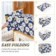 thumbnail image 2 of Yayeee Collapsible Cube Storage Bin with Lid Fabric Closet Decorative Basket with Handles, Retro Daisy Pattern, 2 of 7