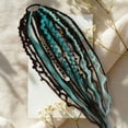 thumbnail image 5 of Dreadlock Extensions Gradient Color - Synthetic Braiding Hair Pieces, Ombre Dreads, Removable Hair Extensions, Boho Festival Style, Lightweight Hairpiece, Summer Beach Look, 5 of 8