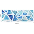 thumbnail image 7 of Blue Watercolor Triangle Pattern Kitchen Rug Mat,Kitchen Runner Rugs Non Skid Washable,Decorative Kitchen Floor Mats for Kitchen,Sink,Laundry,17"x47.2", 7 of 7