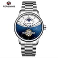 thumbnail image 3 of FORSINING 339 Tourbillon Moon Phase Wind-up Movement Mechanical Men Watch Reloj de lujo de Abanopi Reloj de los hombres, 3 of 6