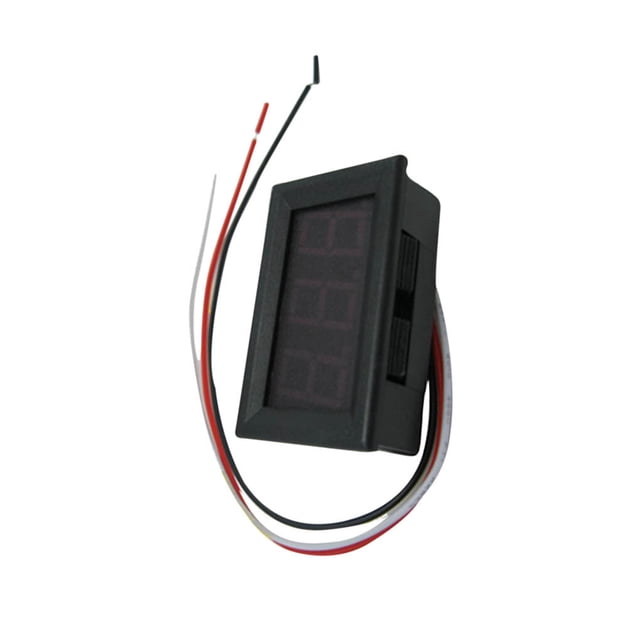 VONKY Digital DC Voltmeter 0-100V High Accuracy LED Display Voltage Meter Gauge Automotive Accessory, Blue