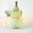 thumbnail image 4 of Visland Pet Dress Skin-Friendly Flower Decor Wedding Clothes Multi-Layered Mesh Dress with Snap-Button for Dogs Cat Daily Wear Photography Outfit, 4 of 7
