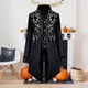 thumbnail image 1 of Disfraz Premium Chaqueta gótica punk para hombre, disfraces medievales renacentistas de Halloween, vampiro y caballero Kuymtek Negro T M para Hombre, 1 of 8