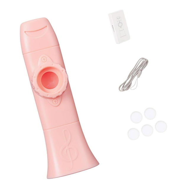 Kazoo Fácil de aprender con la fiesta de la cuerda del cuello favorece instrumentos musicales de tono ajustable para piano de teclado todas las edades Rosa