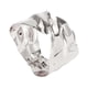 thumbnail image 2 of Pulsera abierta con diseño asimétrico, ancha y elegante. Estilo B Plata, 2 of 9