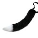 thumbnail image 2 of Kit de accesorios para cosplay con orejas y cola de zorro, pinzas para el cabello, orejas de peluche suave, imitación de disfraces de zorro. Negro Blanco1, 2 of 2