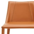 thumbnail image 5 of Rich Terra Cotta Faux Leather Counter Stool, 5 of 9