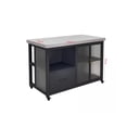 thumbnail image 2 of Kitchen Open Sideboard Mobile Island Table Storage Cooking Table, 2 of 6