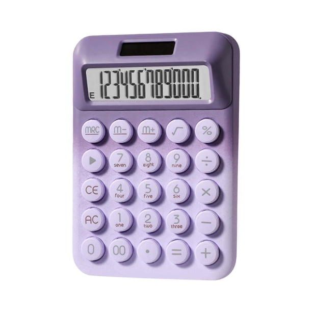 Calculadora solar de alta dopamina de color, 12 bits, clave mecánica, computadora científica