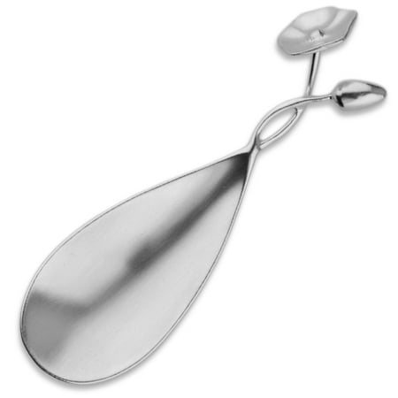 Decorative Silverplate Spoon - Blue Leaves