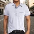 thumbnail image 2 of WAYUTE Polo Shirts for Men Short Sleeve Button Down Classic Fit Soolid Color Golf Shirt with Front Pocket Lightweight Casual Outdoor, 2 of 6