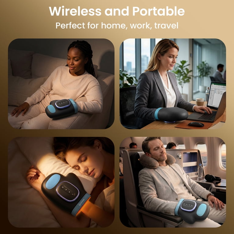 Comfier Electric Hand Massager With Heat, Cordless photo 5