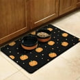 thumbnail image 3 of Halloween Pumpkin Pet Food Mat Absobing Durable 17x30 Inch Dog Bowl Mat Ghost Boo Spooky Pet Feeding Mat EcoFriendly Durable Pet Placemat, 3 of 7