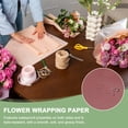 thumbnail image 4 of Uxcell Flower Gift Wrapping Paper, Waterproof Bouquet Wrap for Wedding DIY Craft Gold Edge Red, 4 of 7