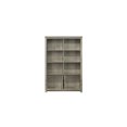 thumbnail image 3 of Nyla 47"W Gray Oak Wood Bookcase Shelf with Cabinet Doors, 3 of 4