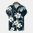 thumbnail image 5 of Mens Hawaiian Shirt Short Sleeve Button Down Shirts Tropical Floral Summer Beach Shirts,S-3XL, 5 of 7
