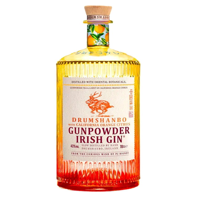 Pack de 12 Ginebra Drumshanbo Gunpowder Irish Orange Citrus 700 ml