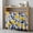 Yellow Blue Beige, variant on Watermelon Cabinet Curtain 28"Wx35"L, Dustproof Under Sink Skirt with Self Adhesive Tape, Black Polka Dots Green Summer Fruits Cabinet Curtain Cover for Bathroom Vanity, Kitchen Sink, Laundry Room