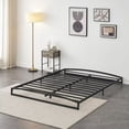 thumbnail image 4 of 6 Inches High Twin Size Metal Platform Bed Frame, Mattress Foundation/Metal Slat Support/No Box Spring Needed, Black, 4 of 5
