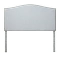 thumbnail image 3 of My Texas House Kennedy Nailhead Trim Curved Upholstered Headboard, King, Light Gray, 3 of 12