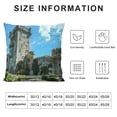 thumbnail image 5 of Orinice Castle Towers Sky Graphic Decorative Cushion Throw Pillow Cover for Home Couch Living Room Bed Sofa Aesthetic Decor 1PC 24x24in, 5 of 5