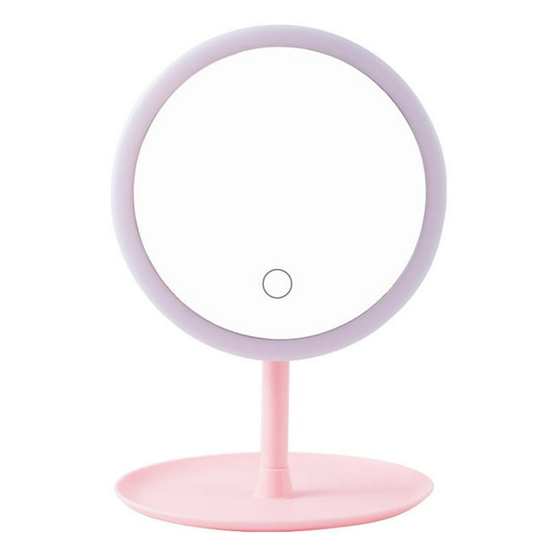 Seyurigaoka Rechargeable Household Makeup Mirror With Lamp Led Touch Screen Desktop Dimmable Fill Light Beauty Com Seyurigaoka Rechargeable Household, Best Desktop Lighted Makeup Mirror