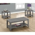 thumbnail image 2 of Pemberly Row Contemporary 3 Piece Coffee Table Set in Gray, 2 of 3