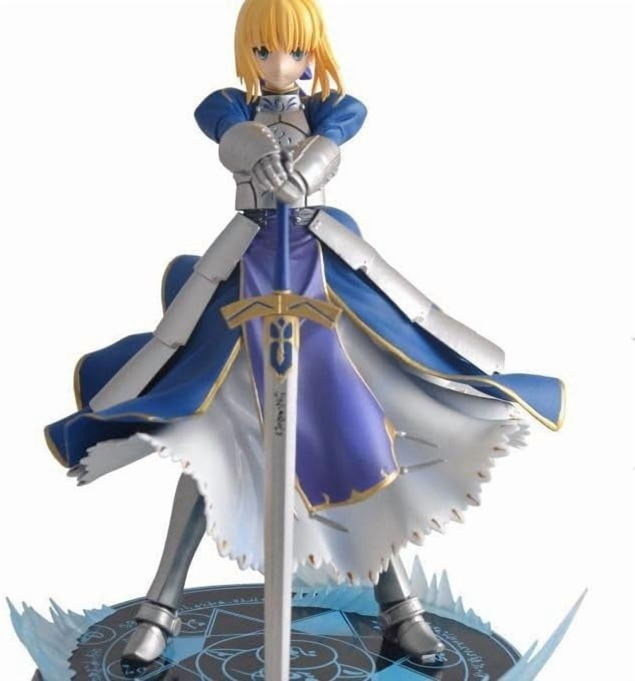 Saber Figure, Standing Knight Saber Action Figures 23cm/9.1inch Handmade Anime Model Game Character Statue Collection Decoration Gift