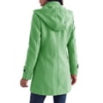 thumbnail image 4 of Enjoytime Winter Coats for Women Double Breasted Mid‑Length Hooded Overcoat Fall Winter Warm Cozy Long Sleeve Outerwear, 4 of 5
