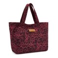 thumbnail image 4 of Wrangler Clear Tote Bag for Women with Leopard Print Insert & Pouches, Purple, 4 of 10