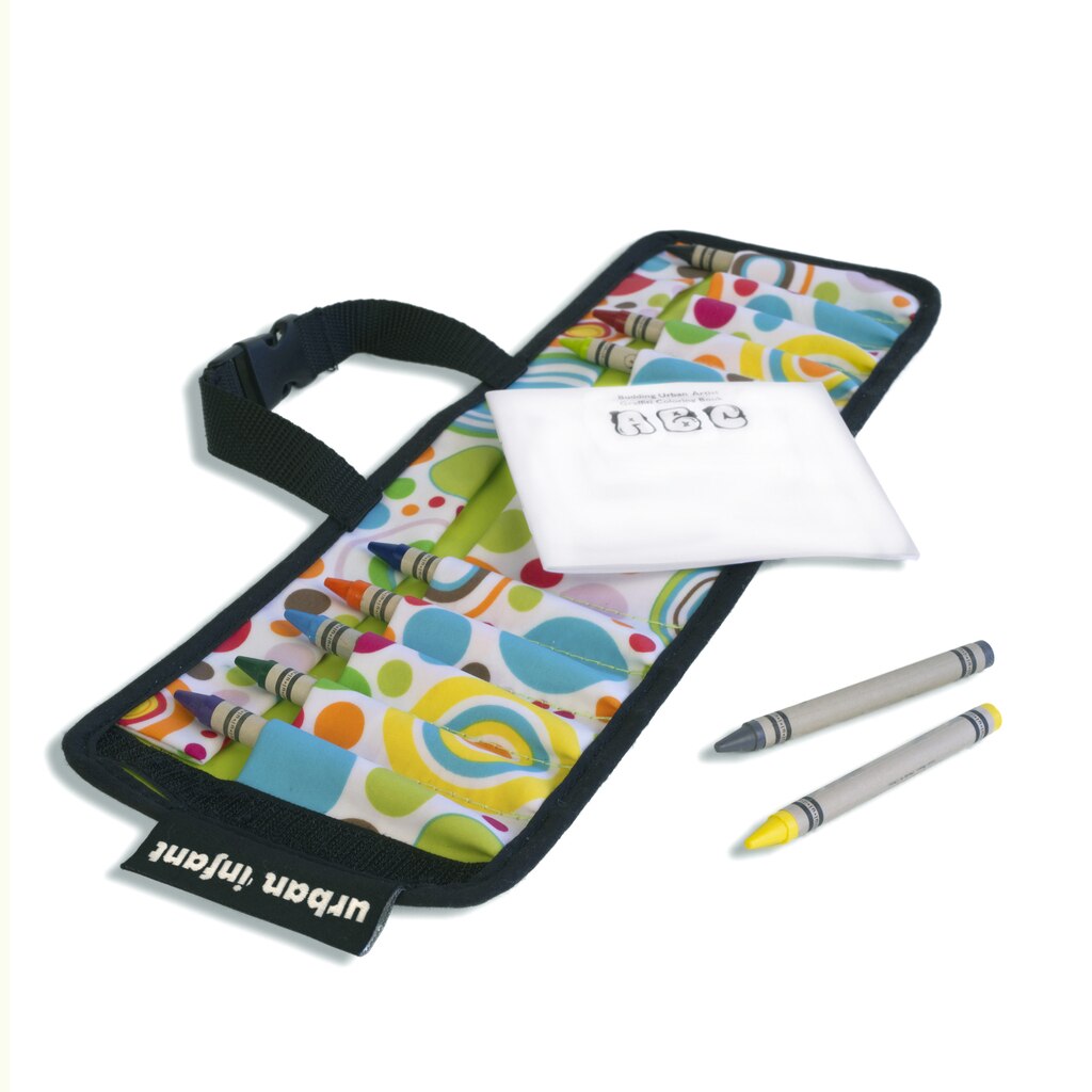 Urban Infant Kids Crayon Travel Case Carrier Comes With Set of 10 Non
