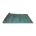 thumbnail image 2 of Ahgly Company Indoor Square Southwestern Light Blue Country Area Rugs, 7' Square, 2 of 4