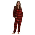 thumbnail image 2 of Just Love Adult Bodysuit with Animal Prints / Pajamas (Buffalo Plaid, Medium), 2 of 4