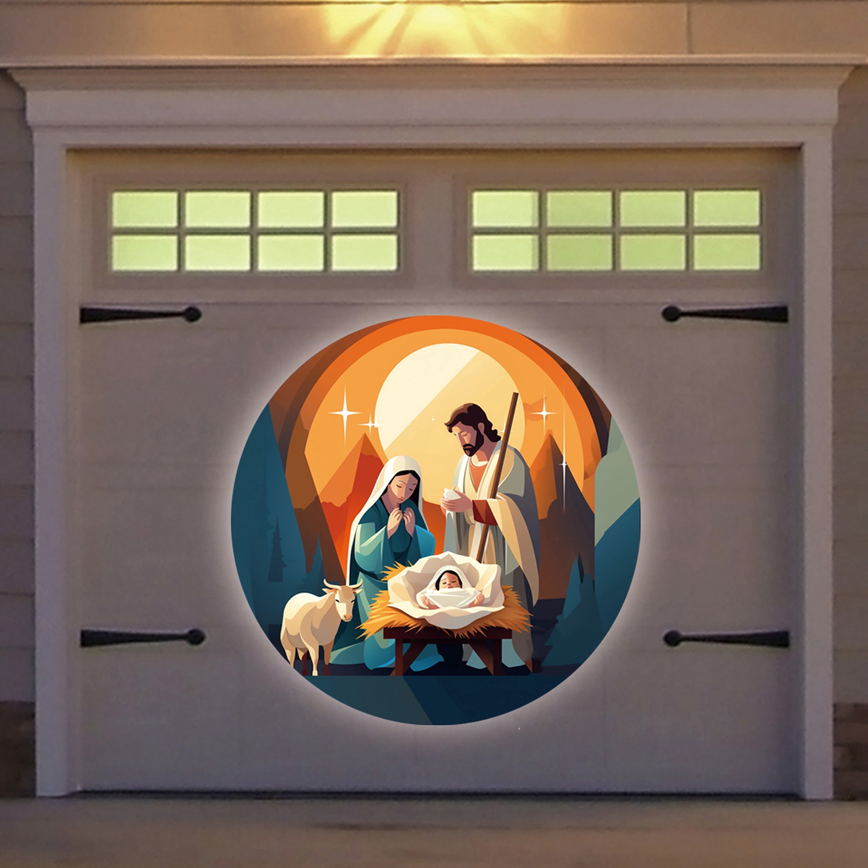 Outdoor LED Nativity Christmas Projector Light, Multicolor, 9.5 sq ft, by Holiday Time