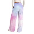 thumbnail image 6 of Endives Womens Sports Pants Tie Dye Printed Wide Leg Jogging Pants Drawstring Elastic High Waist Pants With Pocket, 6 of 7