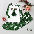 thumbnail image 4 of Jenny Christmas Pajama Sets For Family, Believe Bigfoot Print, Plus Size Available, Long Sleeve Top and Matching Bottoms, 4 of 7