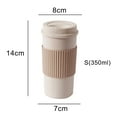 thumbnail image 7 of Plant-Based Reusable Coffee Cup with Lid| 11.8oz Portable Travel Mug made from Bamboo | Dishwasher Safe, Zero Waste, Plastic Free, 7 of 7