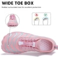 thumbnail image 3 of Hiking Barefoot Shoes,Wide-Toe Shoes Zero-drop Comfortable Slip-Resistant Barefoot Water Shoes, Women's Athletic Hiking Shoes(PinkBlue), 3 of 8
