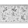 thumbnail image 1 of Ahgly Company Indoor Rectangle Animal Gray Traditional Area Rugs, 2' x 5', 1 of 1