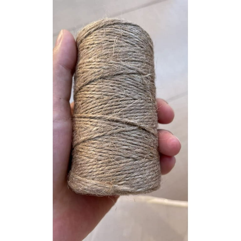 Natural Jute Twine,328 Feet Jute Rope Brown Twine Rope for Crafts