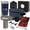 Blue Travel Bag w/ Dad Tumbler, variant on Fairly Dunn Luxury Men's Gift Set with Massage Gun and 20oz Tumbler 7-Piece Birthday and Father's Day Gift