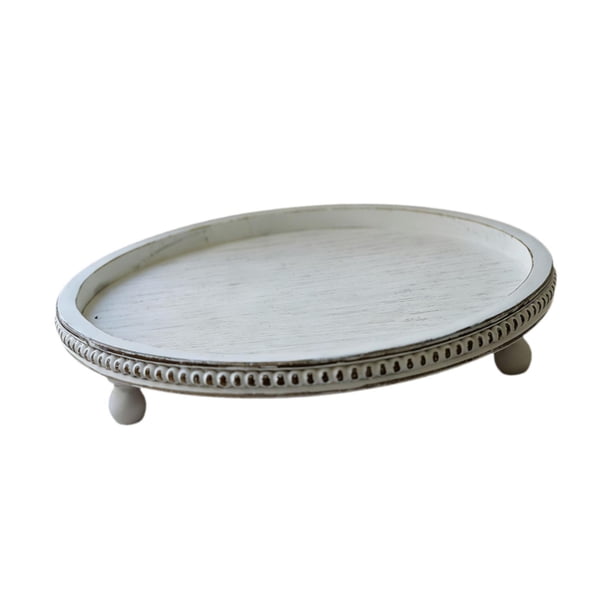 Portavelas de Madera Independiente, Elegante Soporte de Exhibición de 40 Cm, Bandeja Decorativa para Baño, Cocina O Plantas de Interior con Estilo.