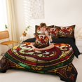 thumbnail image 4 of Homewish Red Winged Dragon 7-Piece King Bedding,Vintage Wildlife King Bed in a Bag,Black Reversible, 4 of 8