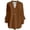 Brown, variant on Womens Shirts Solid Color Long Sleeve Dressy Shirts Loose Fit Lightweight Basic Layering Undershirts Ladies Smooth Shirts