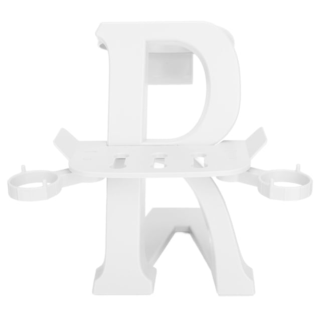 VR Headset Display Holder, VR Headset Stand Sturdy Plastic Compatible Lens Friendly Easy To Install for Vive for Rift S for 2 White