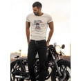 thumbnail image 2 of Racer Woman Road Race Art T-Shirt Men -Image by Shutterstock, Male 3X-Large, 2 of 4