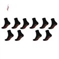 thumbnail image 1 of Calcetines calefactores de algodón lavado, cómodos, elásticos, duraderos, cálidos y resistentes al frío, color negro (5 pares), 1 of 1