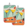 thumbnail image 7 of Yayeee Pot Holders Kitchen Heat Resistant with Pocket 7"x9.8" Cotton Oven Cooking Hot Pads, Green Glasses, 7 of 7