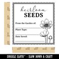 thumbnail image 2 of Heirloom Seed Packet Label for Flowers Vegetable Fruits Square Rubber Stamp Stamping Scrapbooking Crafting - Small 1.25in, 2 of 7